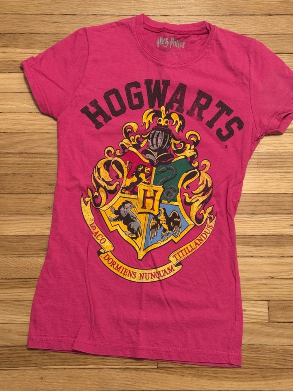 Hogwarts pink womens Graphic T-Shirt